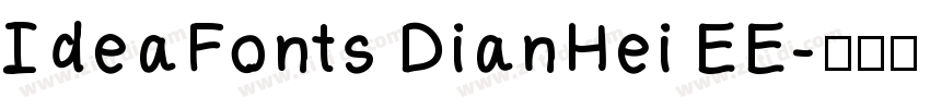 IdeaFonts DianHei EE字体转换